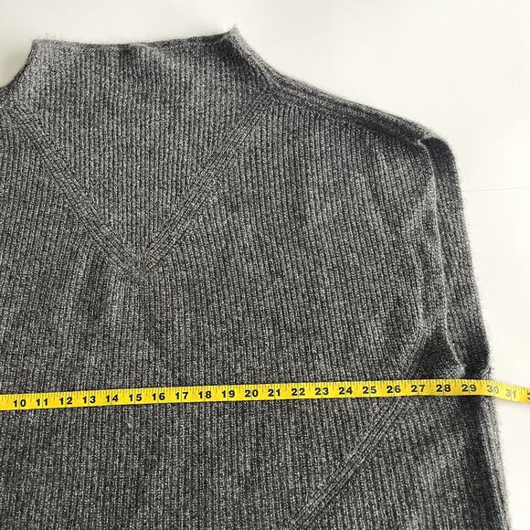 Anthropologie Enza Gray Relaxed Ribbed Cashmere Vest Size 3X - Picture 15 of 16